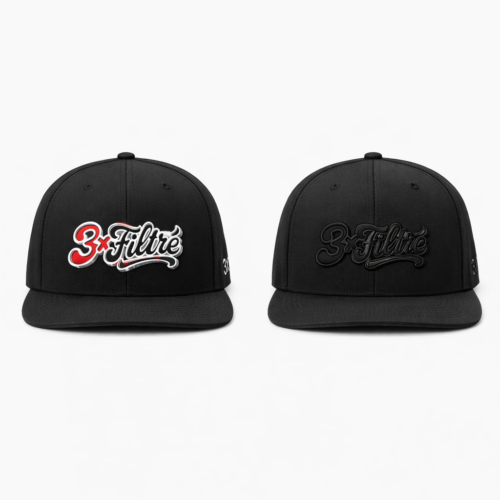 Casquette Snapback Noir – 3x FILTRÉ